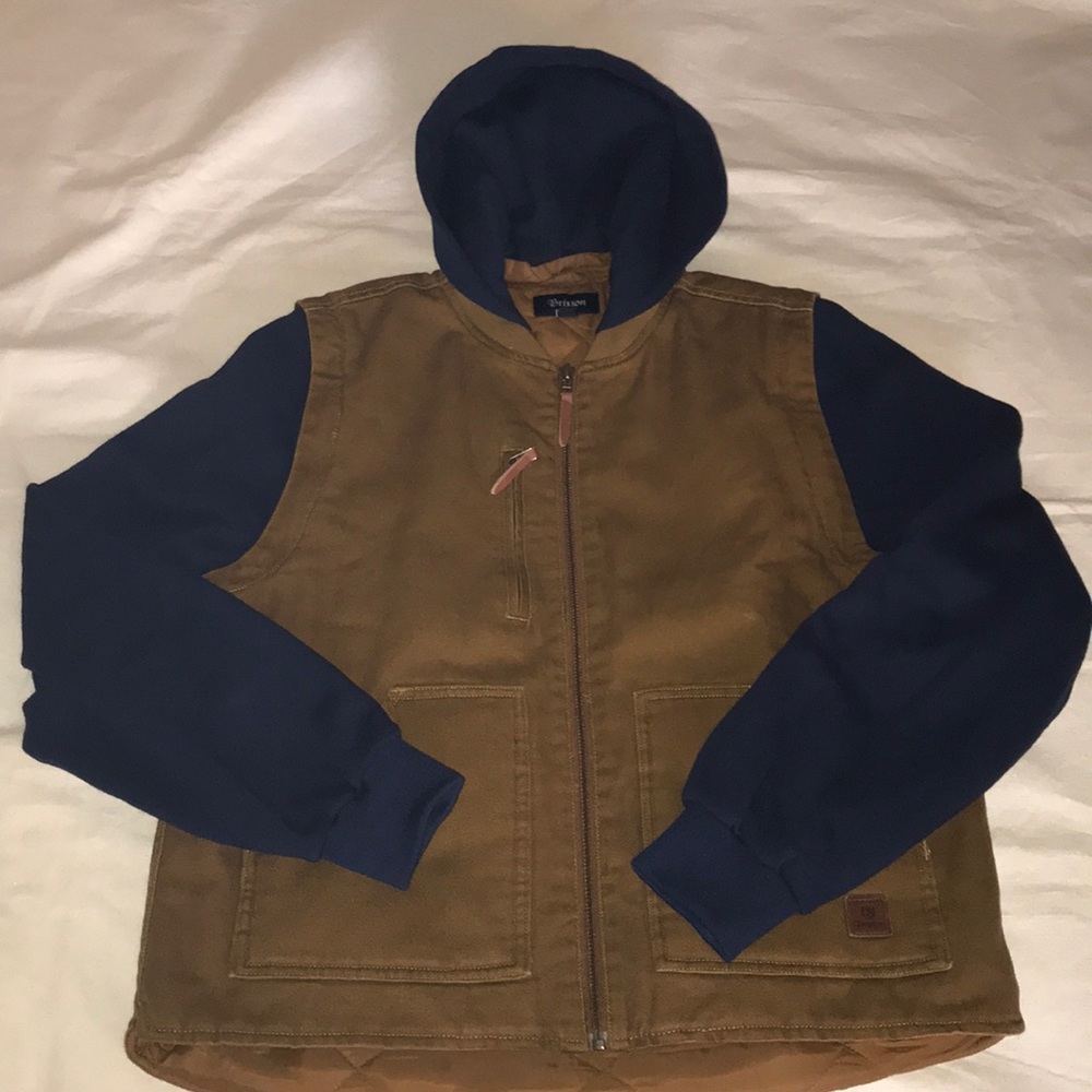 Brixton Abraham vest with zip off hood and sleeves